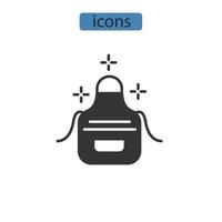 apron icons  symbol vector elements for infographic web