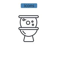 toilet icons  symbol vector elements for infographic web