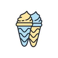 Ice cream icons  symbol vector elements for infographic web