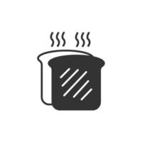 Toaster icons  symbol vector elements for infographic web