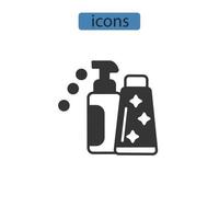 iconos de detergente símbolo elementos vectoriales para web infográfico vector