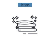 Laundry icons  symbol vector elements for infographic web