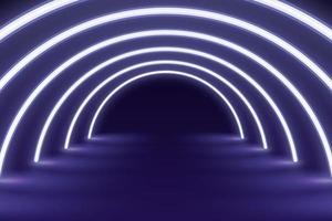 Abstract neon background with colorful beams of lights illustration. vector
