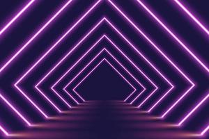 Abstract neon background with colorful beams of lights illustration. vector