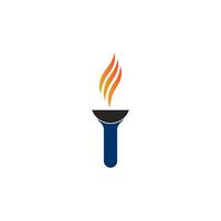 torch icon vector illustration symbol design.