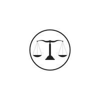 justice scale icon vector