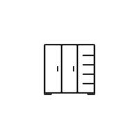 wardrobe icon vector illustration symbol design