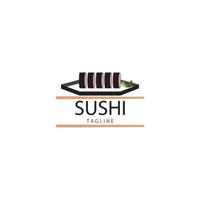 Sushi logo vector illustration symbol design.