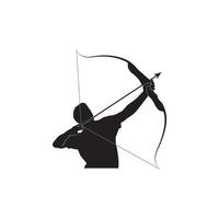 Bow with arrow icon vector