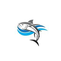 Tuna fish logo vector