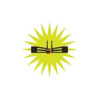 kaaba icon. vector illustration template design.