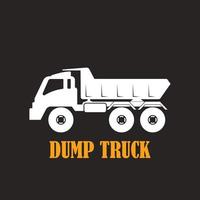 Dump truck icon vector