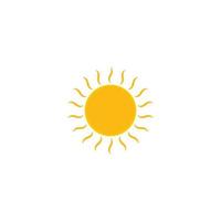sol - diseño de símbolo de ilustración de vector de icono de verano