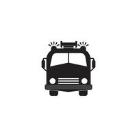 fire trucks icon vector