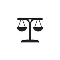 justice scale icon vector