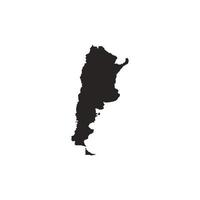Argentina map logo vector