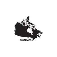 icono de mapa de canadá vector