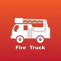 fire trucks icon vector