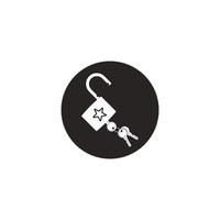 lock and key icon vector