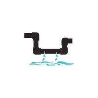 Broken Pipe Icon. vector