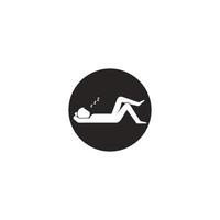 people sleeping or relaxing icon vector