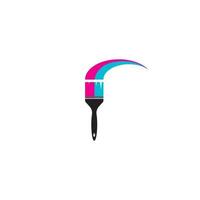 paint brush icon vector