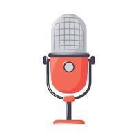 microphone flat icon vector