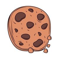 cookie chocolate cocoa vector