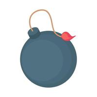 bomb icon isolated vector