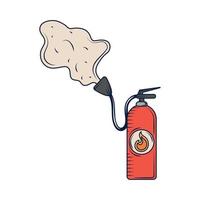 extinguisher emergency icon vector