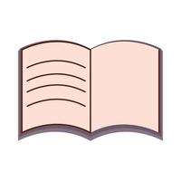 open book school supply vector