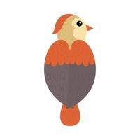 bird back view vector