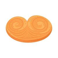 baked cookie icon vector