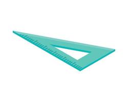 triangle ruler school supply vector