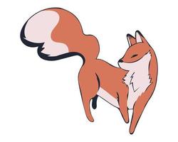 fox animal icon vector