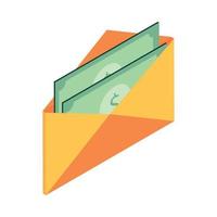 envelope with money vector