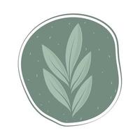 green natural leaf vector