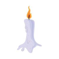 burning candle icon vector