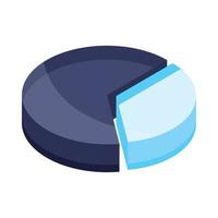 isometric business chart vector