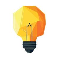 abstract light bulb vector