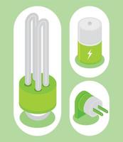 icons alternative energy vector