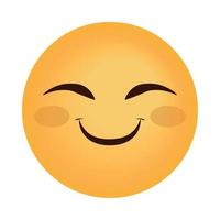 icono de emoji feliz vector