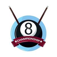 billiard championship club vector