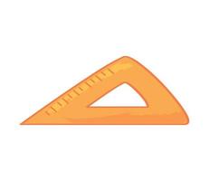 icono de regla triangular vector