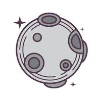 moon space icon vector