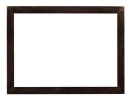 moderno marco plano de madera marrón oscuro foto