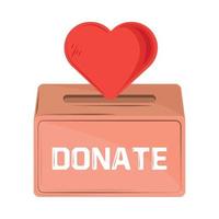 donate charity box vector