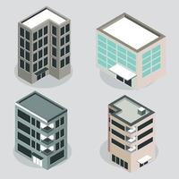 edificio urbano de la ciudad vector