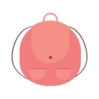 cartoon backpack equipment vector