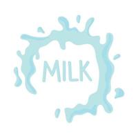 milk splash and text vector